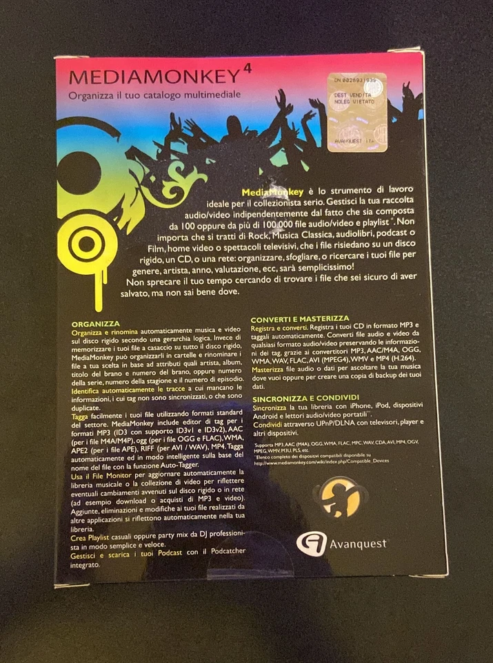 MEDIA MONKEY 4 AVANQUEST nuovo - Image 2 of 2