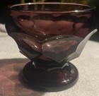 Lot 5 Viking Glass Amethyst Georgian Pattern Footed Sherbet Custard Dessert Cups — photo 4