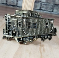 Train Railroad Brass Belt Buckle The Great Chicago 1976 limited edition