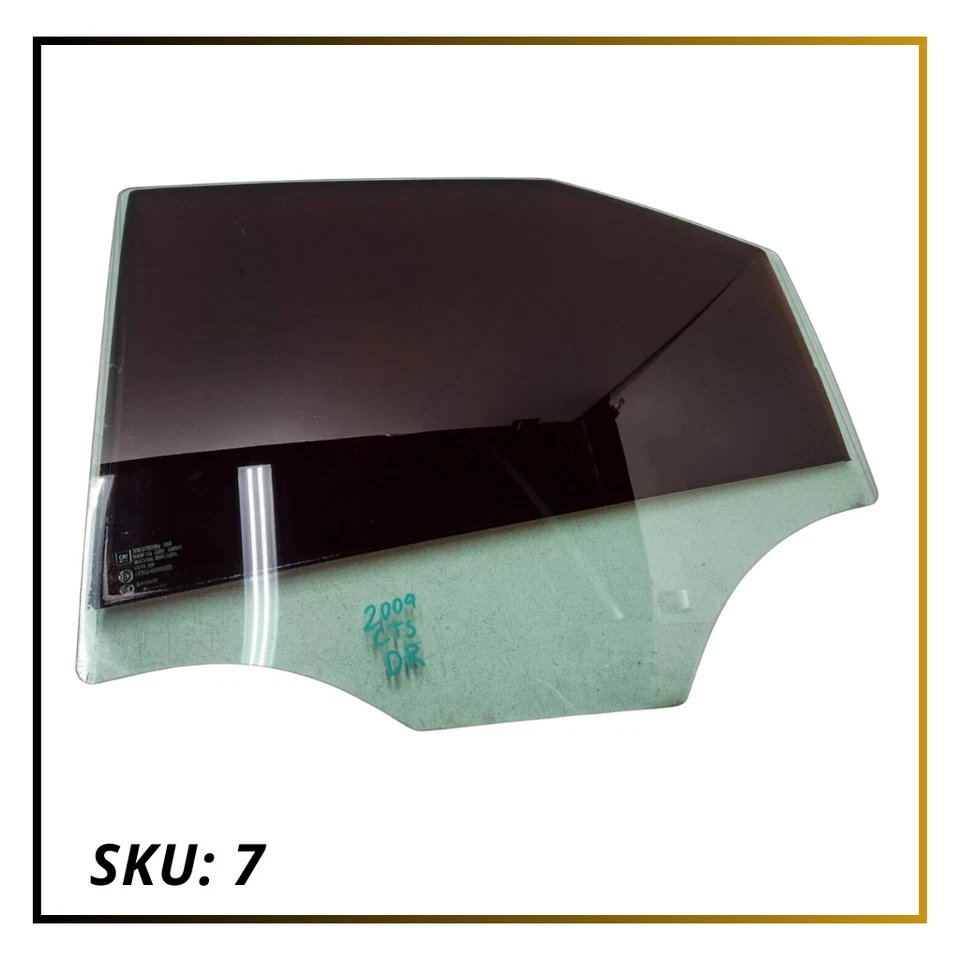 08-13 Cadillac CTS Driver Puerta Trasera Izquierda Ventana Vidrio OEM 15242619 Foto 2 de 4