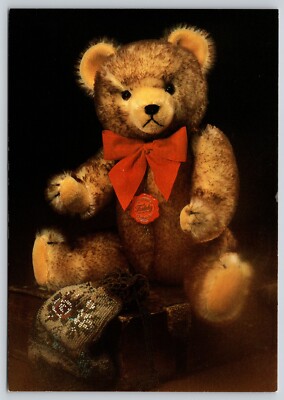 Postcard Bowtie Teddy Bear #5 Flair Postcards 1991 Teddy Bear by Gebr Hermann KG
