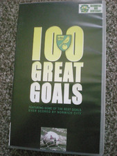 NORWICH CITY FOOTBALL CLUB 100 GREAT GOALS PETERS SUTTON FOOTBALL PAL VHS VIDEO.