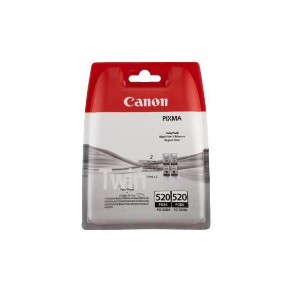 Canon PGI-520BK Twin Pack cartuccia d'inchiostro 2 pz Originale Nero