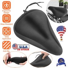 Bicycle Silicone 3D Gel Saddle Seat Cover Comfort Pad Padded Soft Cushion
