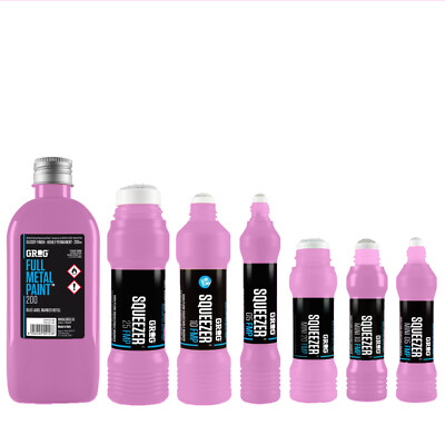 Grog Full Metal Paint Marker Sortiment - Permanent Deckend - Farbe und Typ wählbar