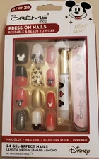 Disney Minnie Mouse Press On Nails Set 20 Pieces New