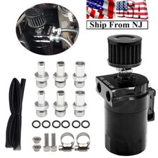 Car Baffled Oil Separator Catch Can Kit Alumi...