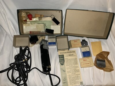 Oster Small Animal Electric Clippers A2 Multiple Heads W Box & Accessories
