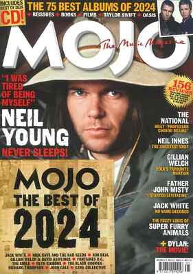 Mojo Magazine Free Best of 2024 CD, Neil Young, Bob Dylan, Paul Weller, Jan 2025