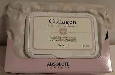 Absolute Make Up Cleansing Tissues 50Ct (Collagen) (888432050103)