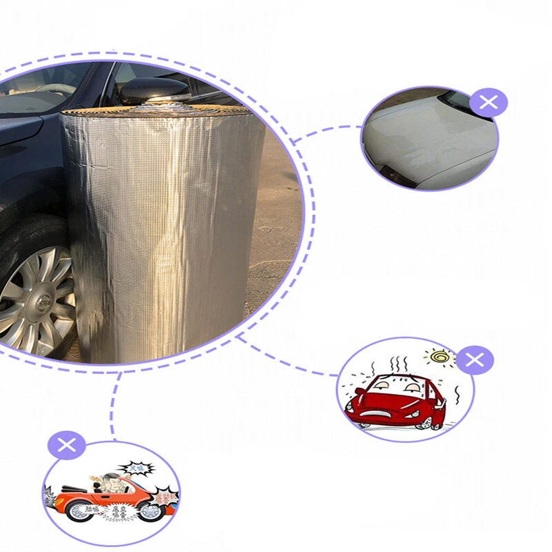 10 мм 100 см * 100 см автомобильный внедорожник брандмауэр блок двери капот коврик звук огонь теплоизоляция - Изображение 4 из 4