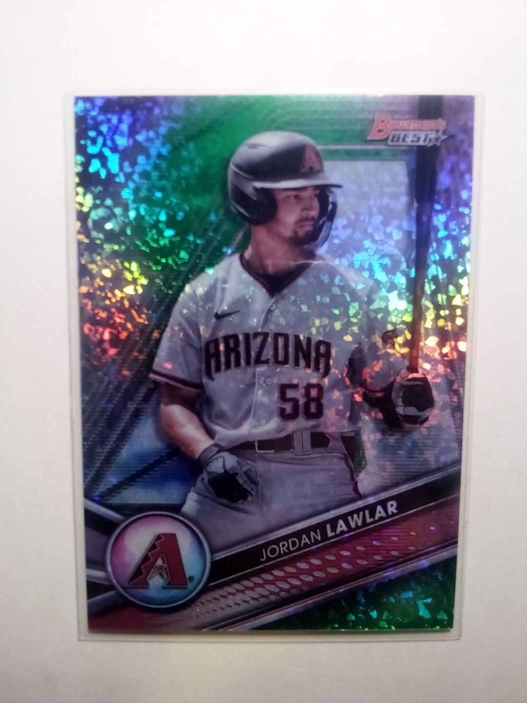 2022 Bowman's Best Top Prospects Jordan Lawlar Green Mini-Diamond Refractor /99