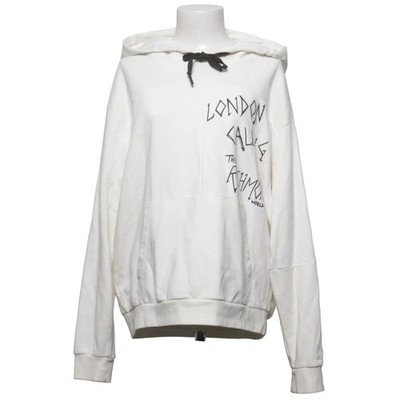 John Richmond, Kapuzenpullover, Größe: L, Weiß, Baumwolle/Polyester, Print #2Ar