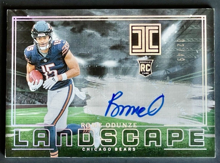 2024 Impeccable Rome Odunze /49 Rookie Landscape AUTO Silver #RLA-ROE Bears SP