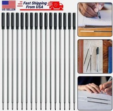 20/40pc Cross Style Ballpoint Pen Refills Smooth Flow Ink 1mm Medium Point Black