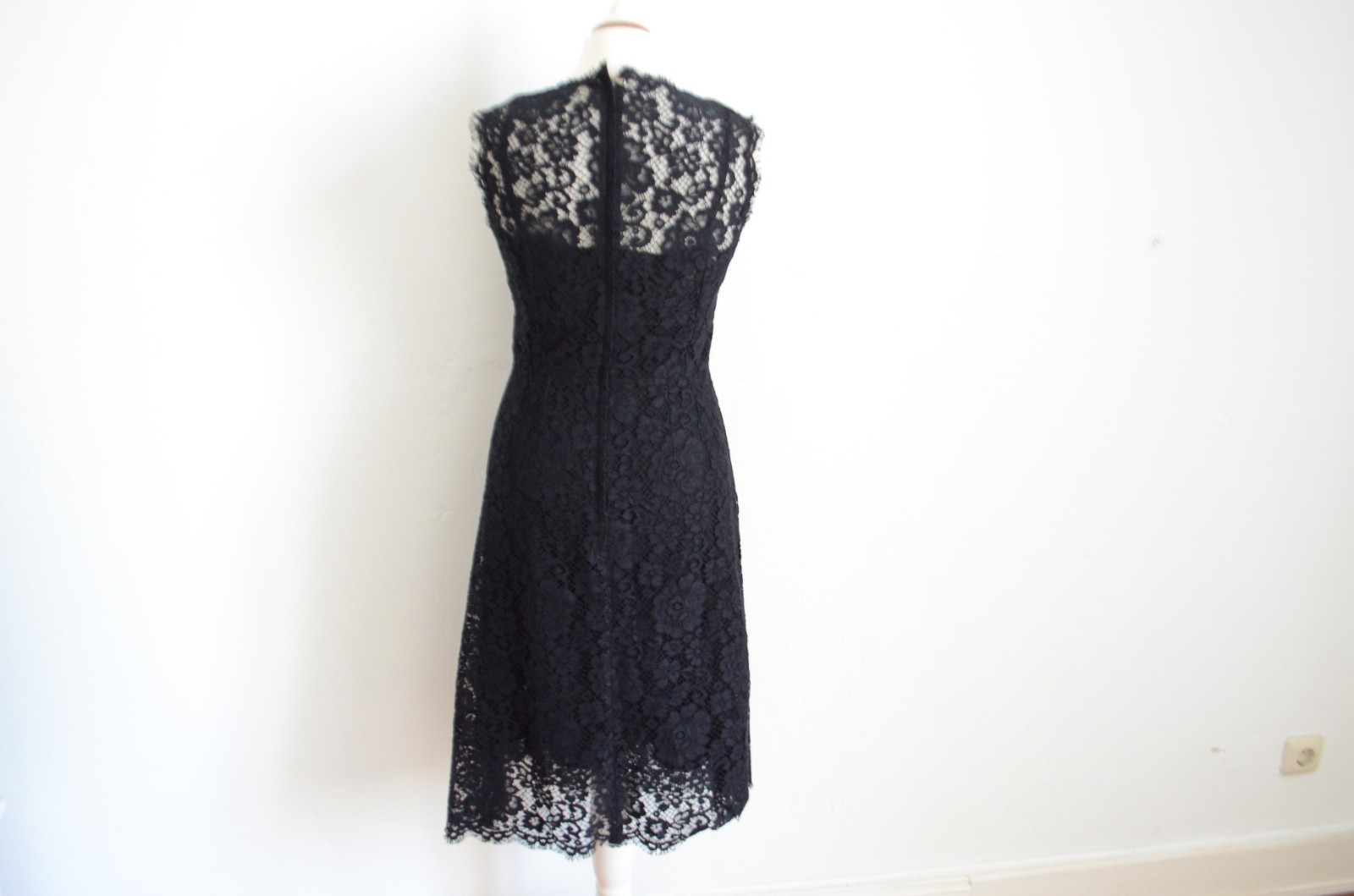 DOLCE & GABBANA dress lace NEW D 36 IT 42 black midi dress beautiful image 5