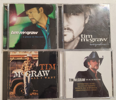 Lot of 4 Tim McGraw CDs - All I Want/Live Like You Were Dying/Everything/A Place