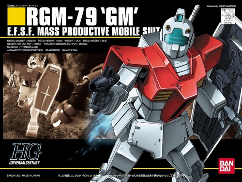 Bandai Hobby HGUC 1/144#20 RGM-79 GM Mobile Suit Gundam Model Kit - Picture 4 of 6