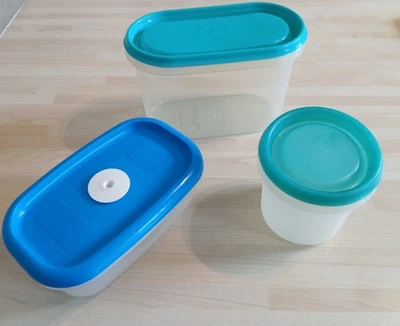 3 Boîtes Hermétiques Alimentaire Plastique - Photo 1/3