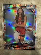 2025 Panini Prizm WNBA #149 Kiki Iriafen RC WNBA Logo Prizm Washington Mystics