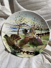 Vintage Flying Pheasants Duck Wall Hanging Ceramic Plate 3D 8.5"