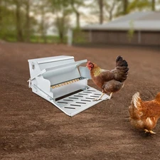 25 lbs Automatic Chicken Feeder Large Capacity Poultry Trough Chicken Feeder NEW