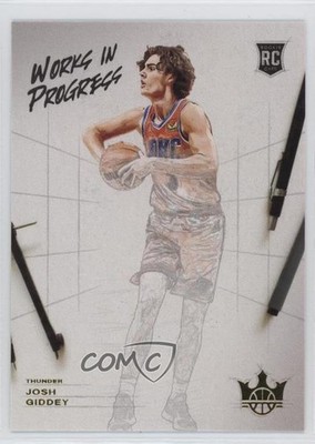 2021-22 Panini Court Kings Works in Progress Josh Giddey #5 Rookie RC 1u0