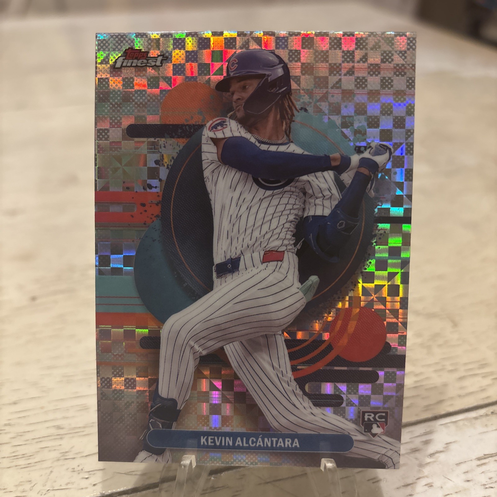 2025 Topps Finest Kevin Alcantara uncommon Checkerboard (RC) Chicago Cubs 167