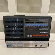Sharp Stereo FM AM Cassette Player JC-77 BK Walkman Vintage TP-7G RADIO ONLY