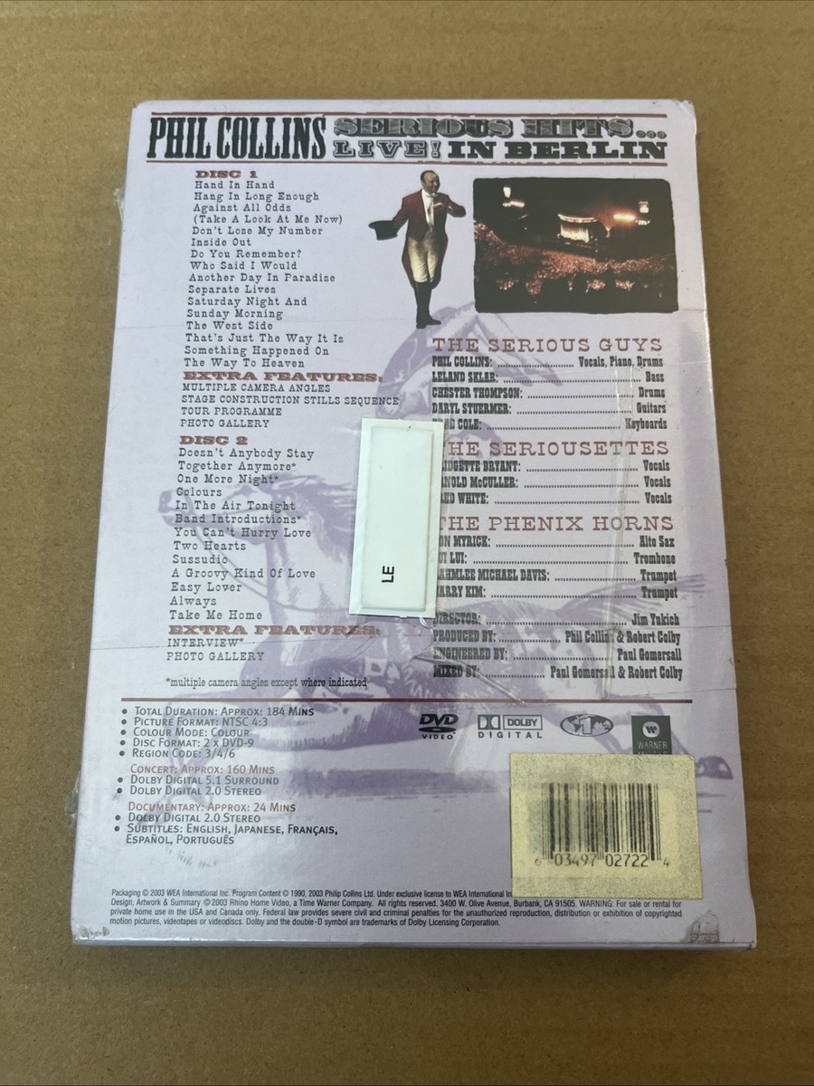 フィル・コリンズ　DVD シリアス・ヒッツ...ライヴ！ Amazon.co.jp: シリアス・ヒッツ: ミュージック