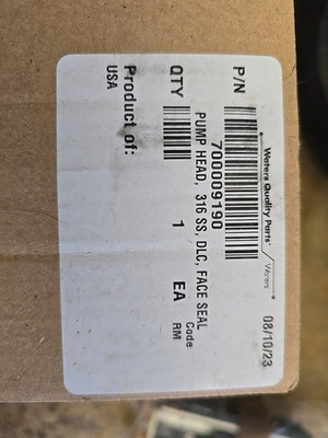 #ad New WATERS 700009190 PUMP HEAD 316 SS DLC FACE SEAL $125.00