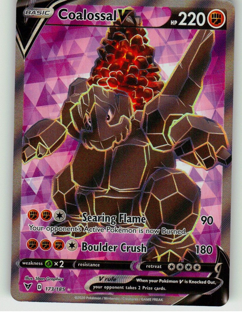 Coalossal V (Full Art) [173/185] NM Holofoil