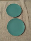 Texas Ware Dessert Plates Melamine Lot 10 Turquoise G7 MCM Vtg — photo 3