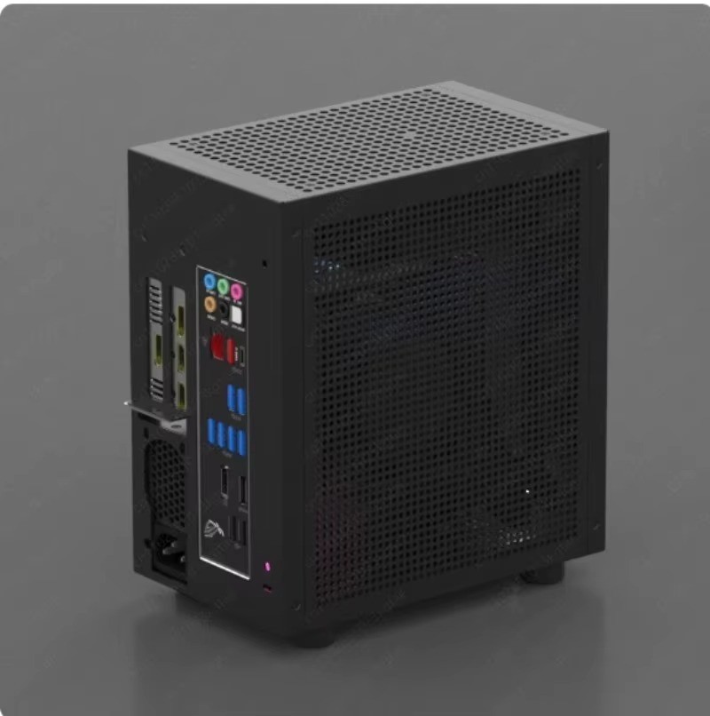 GEEEK M21/M31 Mini ITX PC Case, 120mm AIO Support, Low-Profile GPU, SFX ...