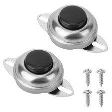 2pcs 12v Horn Button Universal Flush Mount Car Horn Switch Push Button With ...
