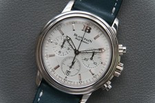 Blancpain Léman Half Hunter Chronograph 18k White Gold. Limited edition of 333