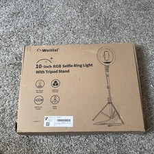Weilisi 10" Selfie Ring Light with Tripod Stand, 72'' Tall NEW 