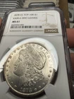 1878 cc Morgan Silver Dollar Top 100 Vam-6 DDO Leaves NGC Ms 61 Very Rare Vam