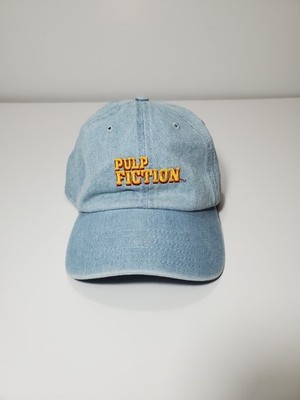 VTG Pulp Fiction Quentin Tarantino Faded Denim Miramax Official Baseball Cap Hat