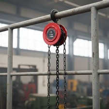 1 Ton Capacity Chain Hoist Block and Tackle Winch Engine Lift Puller Fall 3M/6M