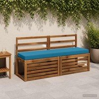Bankkissen Soest 100 % Polyester Himmelblau 140 X 40 X 8 Cm