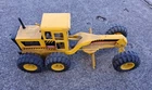 Tonka Pressed Steel Yellow Black Road Grader Construction Vehicle Toy