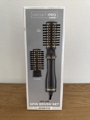 INFINITIPRO BY CONAIR HOT AIR SPIN BRUSH SET.
