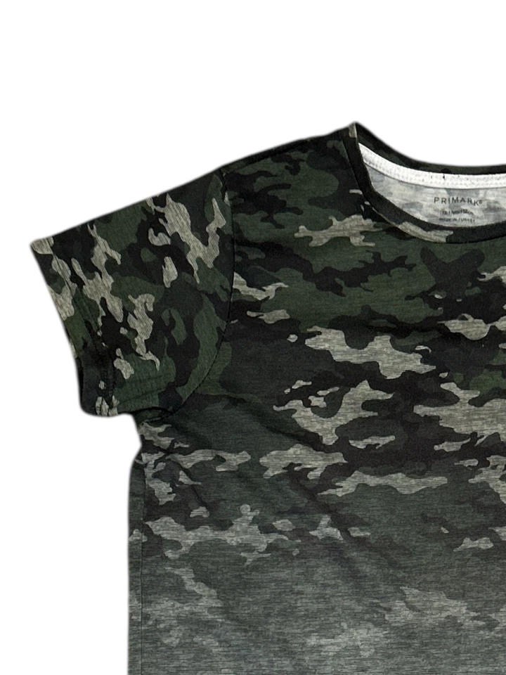 Primark Boy's Aged 12-13 Years Multicoloured Camouflage Short Sleeve T-Shirt - Image 2 of 4