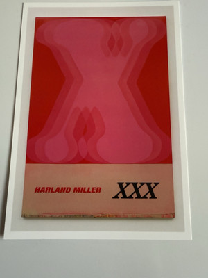 Harland Miller *XXX* Ausstellungspostkarte - York Art Gallery in der Hand KOSTENLOSER Versand