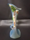 Roseville Pottery Snowberry Blue Bud Vase 1BV-7 1946 Vintage