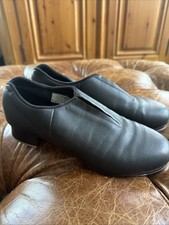 Bloch Ladies Tap Flex Slip On Leather Tap Shoes 5.5 GUC