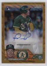2023 Topps Chrome Update Gold Wave Refractor 23/50 Conner Capel #AC-CC Auto 1ds9