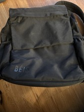 Beis The Expandable Backpack Recycled Collection BLACK Book Bag Q25