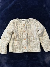 OshKosh B'gosh Girls Quilted Floral Jacket 5T Lightweight Button Front